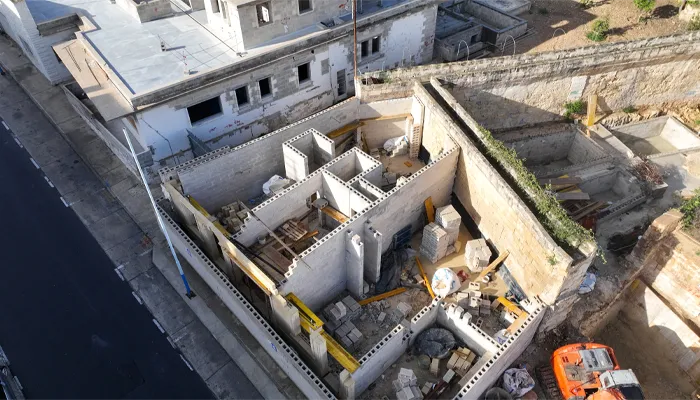 pieta construction site being developed